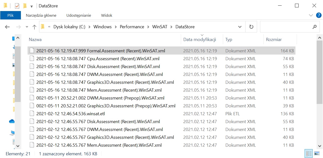 winSAT xml